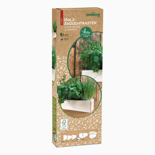 Box di coltivazione M in legno incl. fibra di cocco (3L)