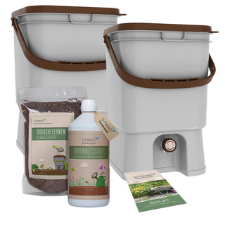 Kit starter Duo secchio Bokashi + 1L Bokashi Extract