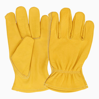 Guanto da giardinaggio in cuoio naturale