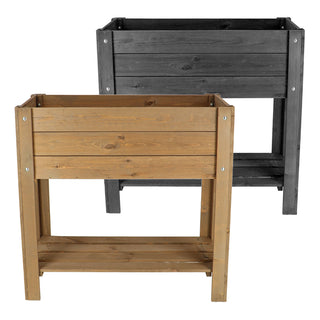 Tavolo di coltivazione per balcone/terrazza in legno S