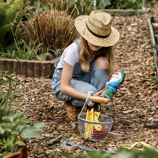 Nano da giardino con set di cartelli