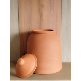Vaso da forzatura in terracotta + coperchio (53cm)