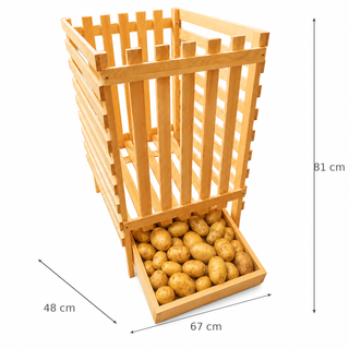 Cassa per patate in legno 50kg
