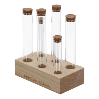 Tubetti per fiori ed erbe aromatiche in legno L