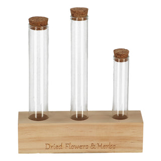 Tubetti per fiori ed erbe aromatiche in legno M