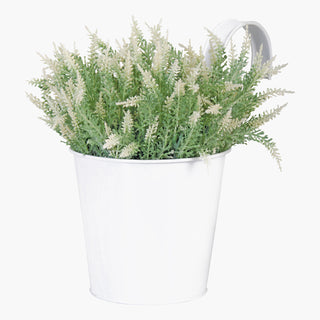 Esschert Design Bloempot met Haak Wit