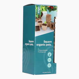 Sogo Biologische Turfpotjes 6cm Vierkant (10)