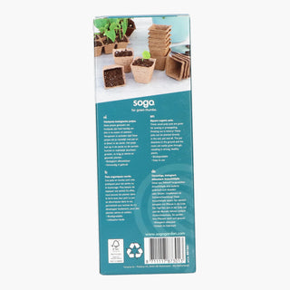 Sogo Biologische Turfpotjes 6cm Vierkant (10)